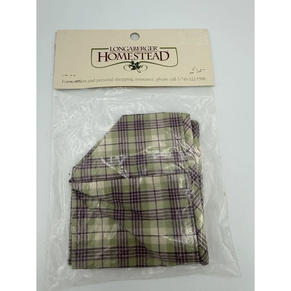 🧺 Longaberger Homestead Woven Memories Stand Up Basket Liner ONLY 🌿 NOS‎